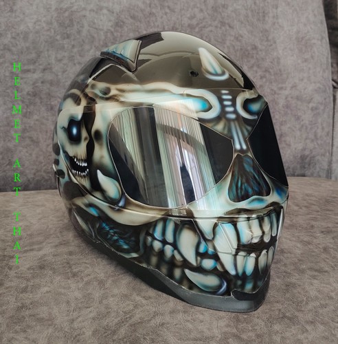 Custom airbrush motorradhelm - airbrush,