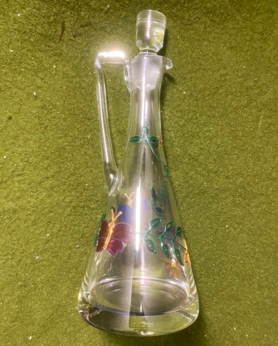 Glas karaffe mit stopfen und - glas,