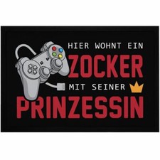 Fußmatte Gaming hier wohnt