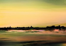 Abstrakte Landschaft Bild