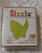 Sizzix Stanze 38-0231, "Butterfly # 2" - wie Neu