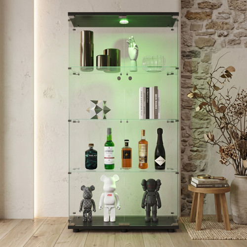 Vitrine mit glastür led - glastür,