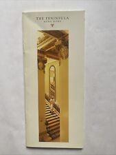 Hotelprospekt Peninsula Hongkong First Class