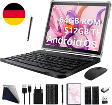 2025 Neueste Tablet 10 Zoll,3-In-1 Android Tablet Mit Tastatur Maus Stift, 4G LT