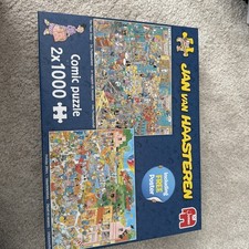Jumbo 20049 Jan van Haasteren Musikgeschäft & Urlaubsvorfreude 2x1000 T Puzzle