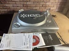 Ion Audio LPDOCK Ipod USB Turntable + instructions Anleitung Silver