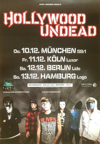 Hollywood undead 2008 tour - hollywood,