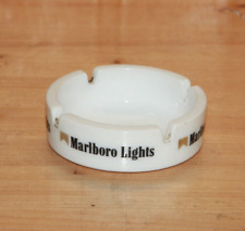 KULT Marlboro Lights Aschenbecher Weißglas Werbeartikel Vintage Made in France 2