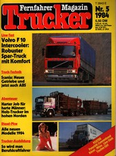 Zeitschrift Trucker Fernfahrer Magazin #5 von 1984 Volvo F10 Scania Holz Trucker