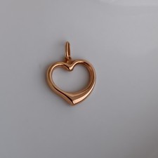 18K Rotgold Offenes Herz