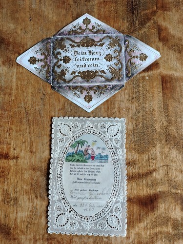 Antiker taufbrief taufkarte - antiker,