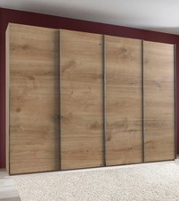 Schwebetürenschrank Level Kleiderschrank plankeneiche 350cm (16542)