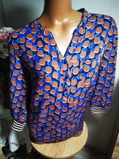 Schicke aparte blaue Bluse Gr