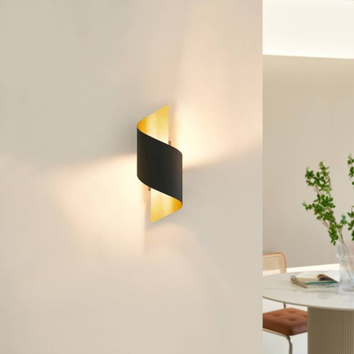 Lindby wandlampe schwarz gold - lindby,