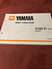 YAMAHA  XT 500  Parts List 1981  Ersatzteil Liste Katalog Heft Brochure
