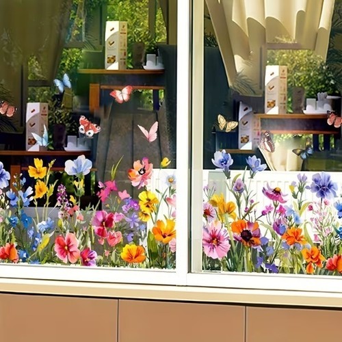 Fensterbild blumen - fensterbild,