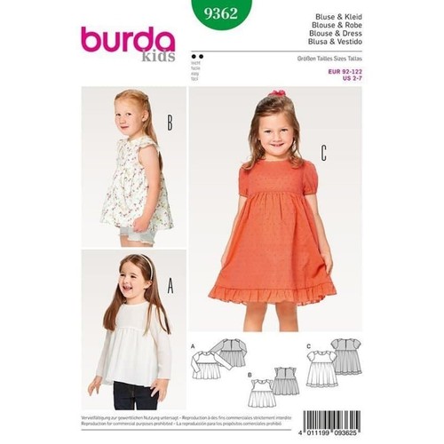 Burda schnittmuster 9362 - burda,