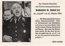 Kriegs-u. Propagandafälschung Karte 1 "Dr. Robert Ley" m. MiNr. 23 u. BPP-Befund