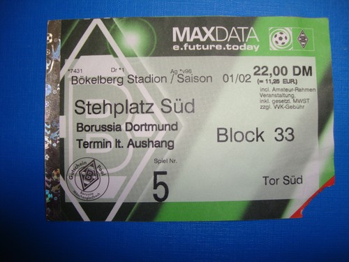 Ticket borussia - 01/02,
