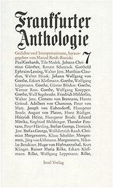 Frankfurter anthologie - frankfurter, |