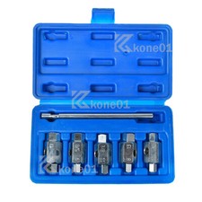 6TLG. ÖLDIENST-SCHLÜSSELSATZ AUSSENVIERKANT 8-17 MM NÜSSE ÖLWECHSEL KFZ WERKZEUG