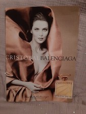 Werbepapier Parfum. Balenciaga Cristobal von 1998 - Parfum Ad