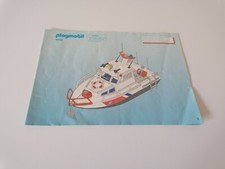 Playmobil 4448 NUR Bauplan Beschreibung für Küstenwache Boot M14