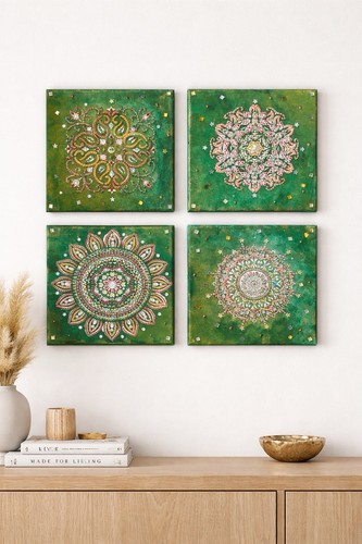 Handgemachtes mandala wandbild - handgemachtes,