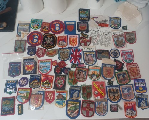 Vintage stoffabzeichen gewebt - vintage,