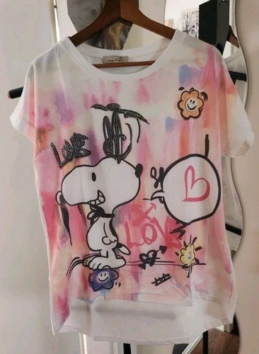 Kurzarmshirt weiß bunt - weiß,