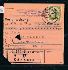 117434) Heuß Postanweisung