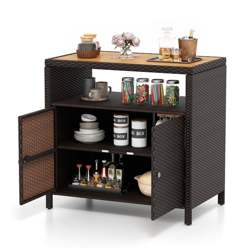 Gartenschrank polyrattan - gartenschrank,