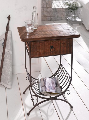 Beistell tisch aus holz - tisch,
