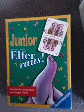 Junior Elfer raus! Kartenspiel mit lustigen Tieren VINTAGE  1999