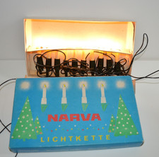 DDR Lichterkette NARVA 10 flammig funktionstüchtig mit Klemmen Schwibbogen 9693