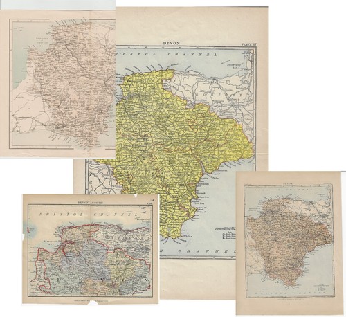Devonshire victorian maps of - devonshire,