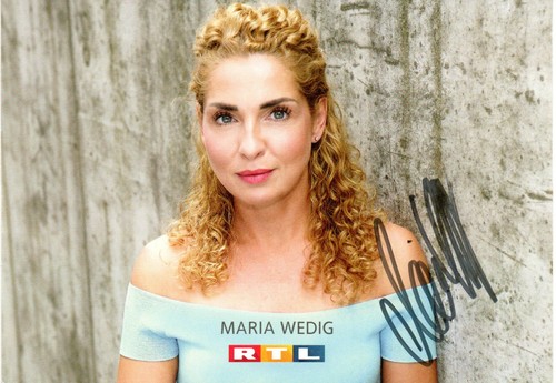 Maria wedig autogramm karte - maria,