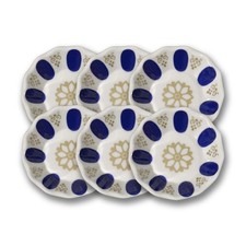 6x Melamin Unterteller (Blau)