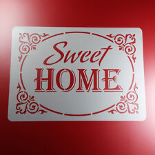 A3 Schablone Sweet Home
