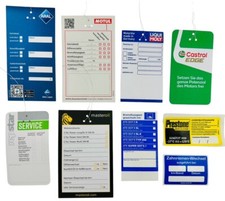 Ölzettel Öldienstzettel Ölanhänger Ölwechselanhänger Serviceaufkleber Inspektion
