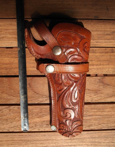 Revolver western leder holster - revolver,