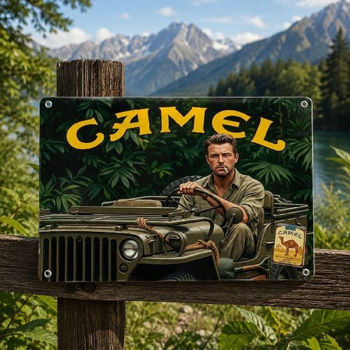 Blechschild camel - blechschild,