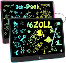 2x LCD Schreibtafel Kinder 16