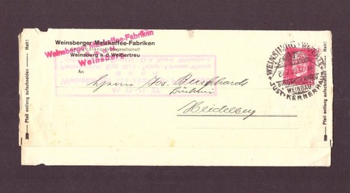 Brief rechnung weinsberg - weinsberg, /