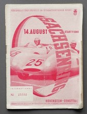 Rennprogramm Sachsenring 1955