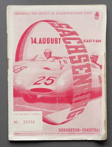 Rennprogramm sachsenring 1955 - sachsenring,