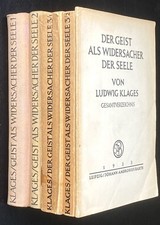 Der Geist als Widersacher der Seele von Ludwig Klages Leipzig 1933