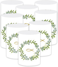 Windlicht Fisch Tischdeko Kommunion Taufe Erstkommunion Konfirmation 16 Stück