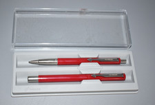 Vintage PARKER Schreibset Roller Ball & Kugelschreiber Etui Nos IG Metall /#C5