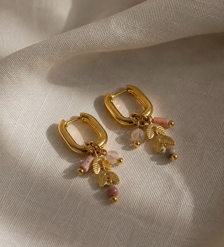 Ohrring hoop purelei gold - purelei, mit